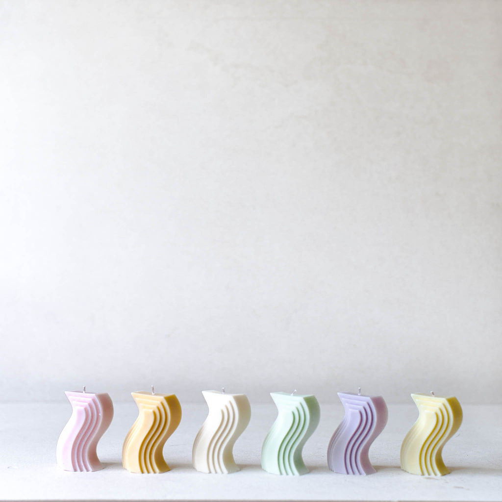 Wavy S-shaped Candle