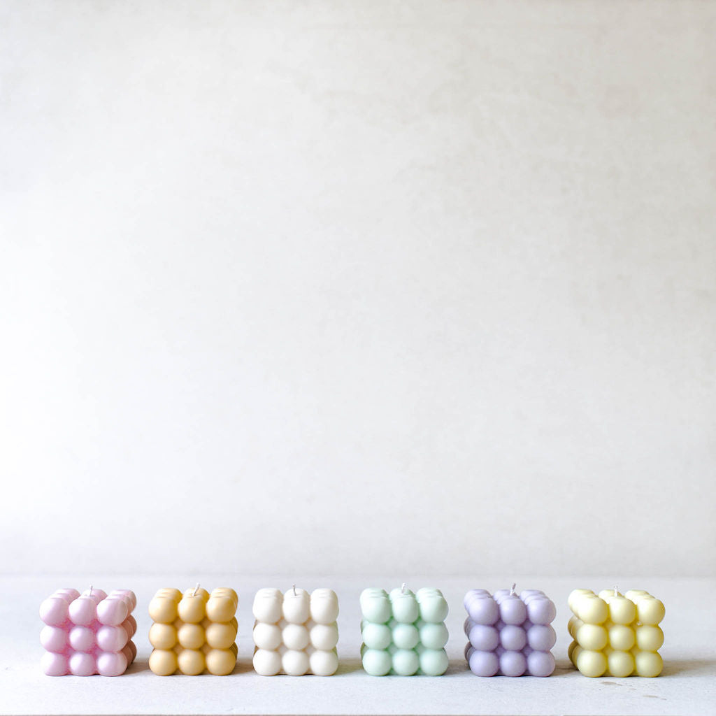 Bubble Cube Candle