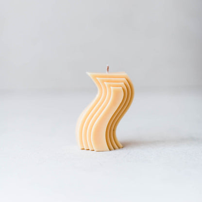 Wavy S-shaped Candle