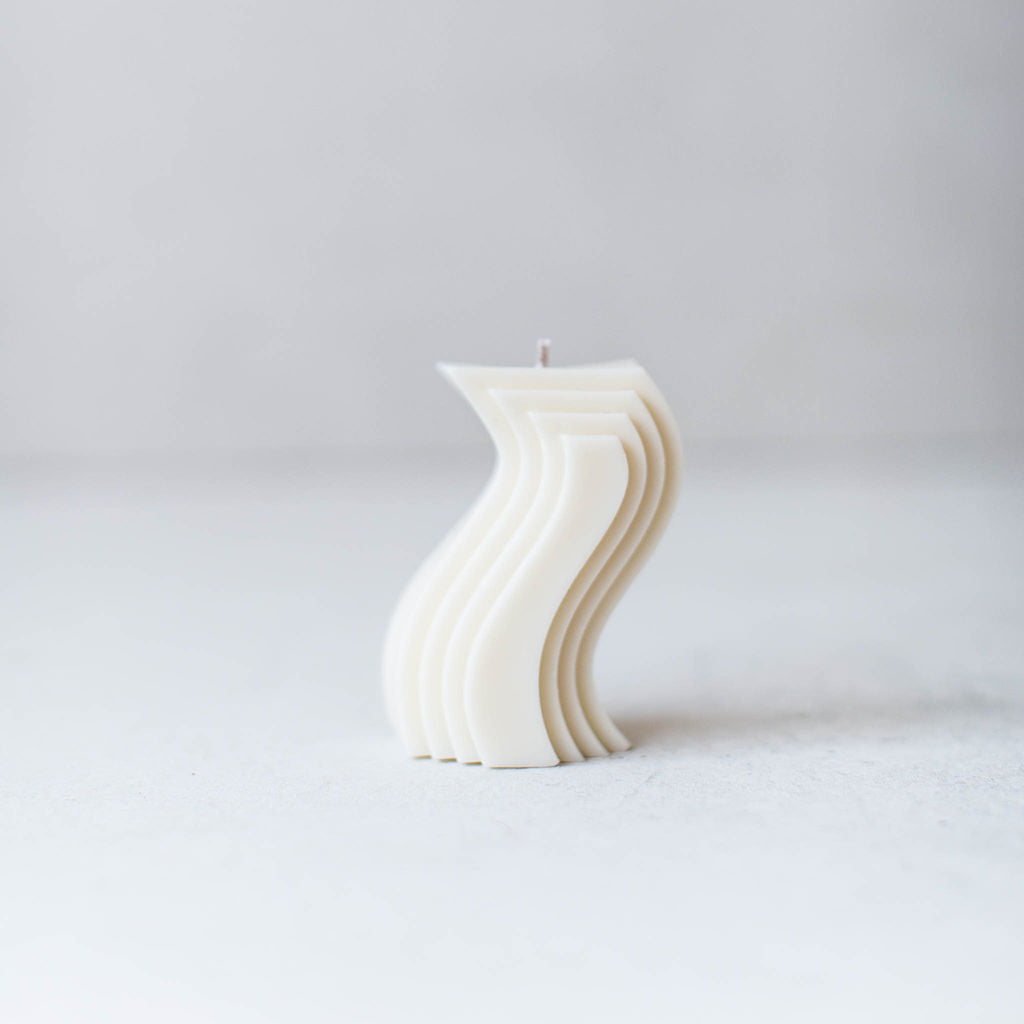 Wavy S-shaped Candle
