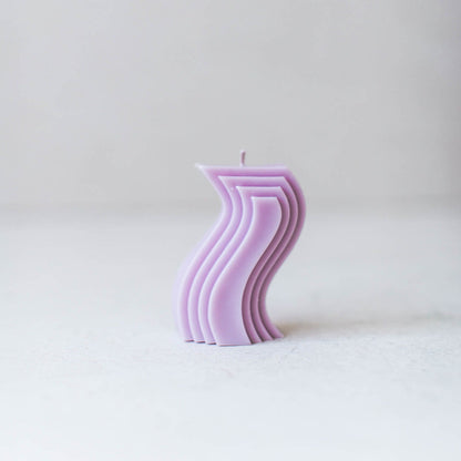 Wavy S-shaped Candle